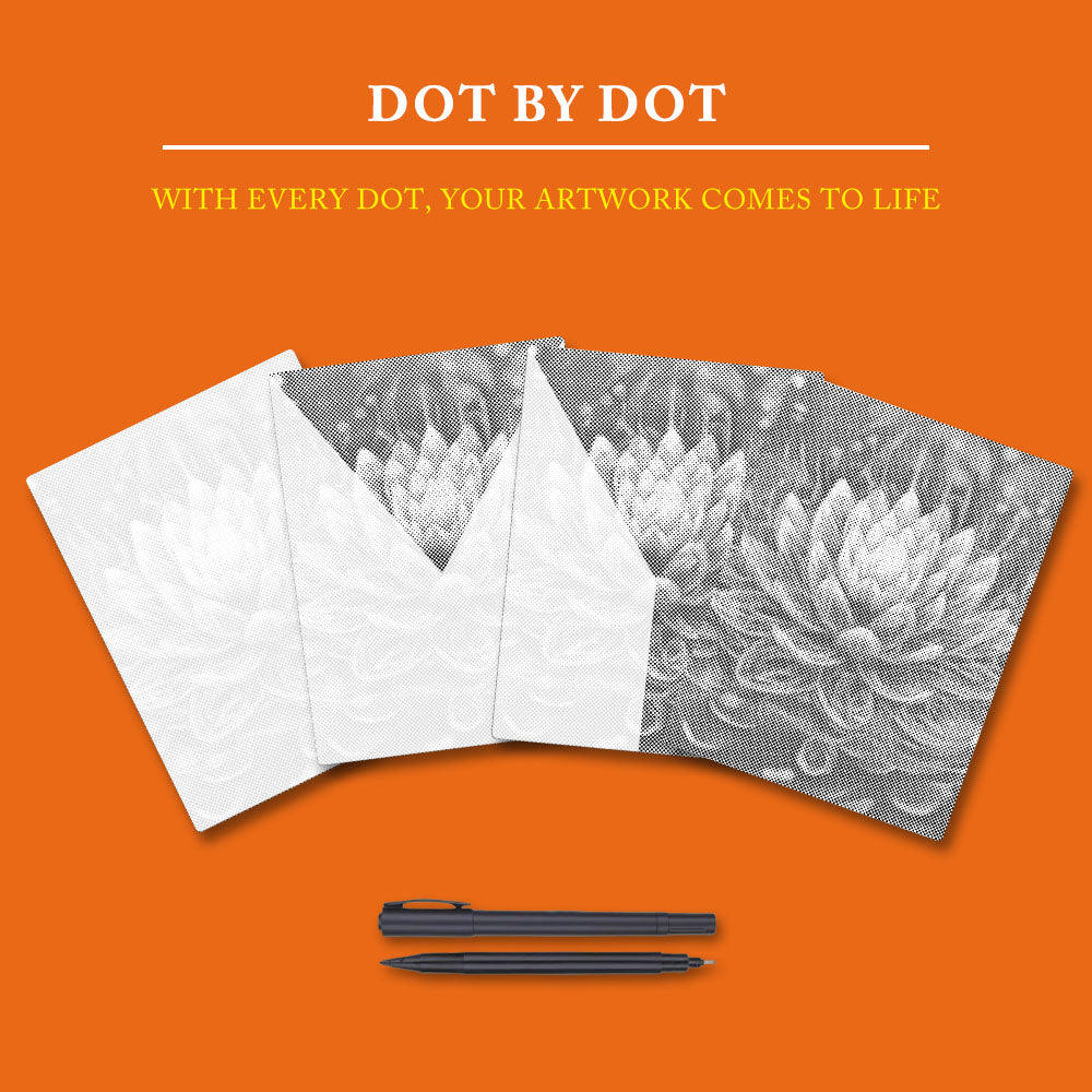 Mystical Lotus Flower - Dot Painting - Image 4