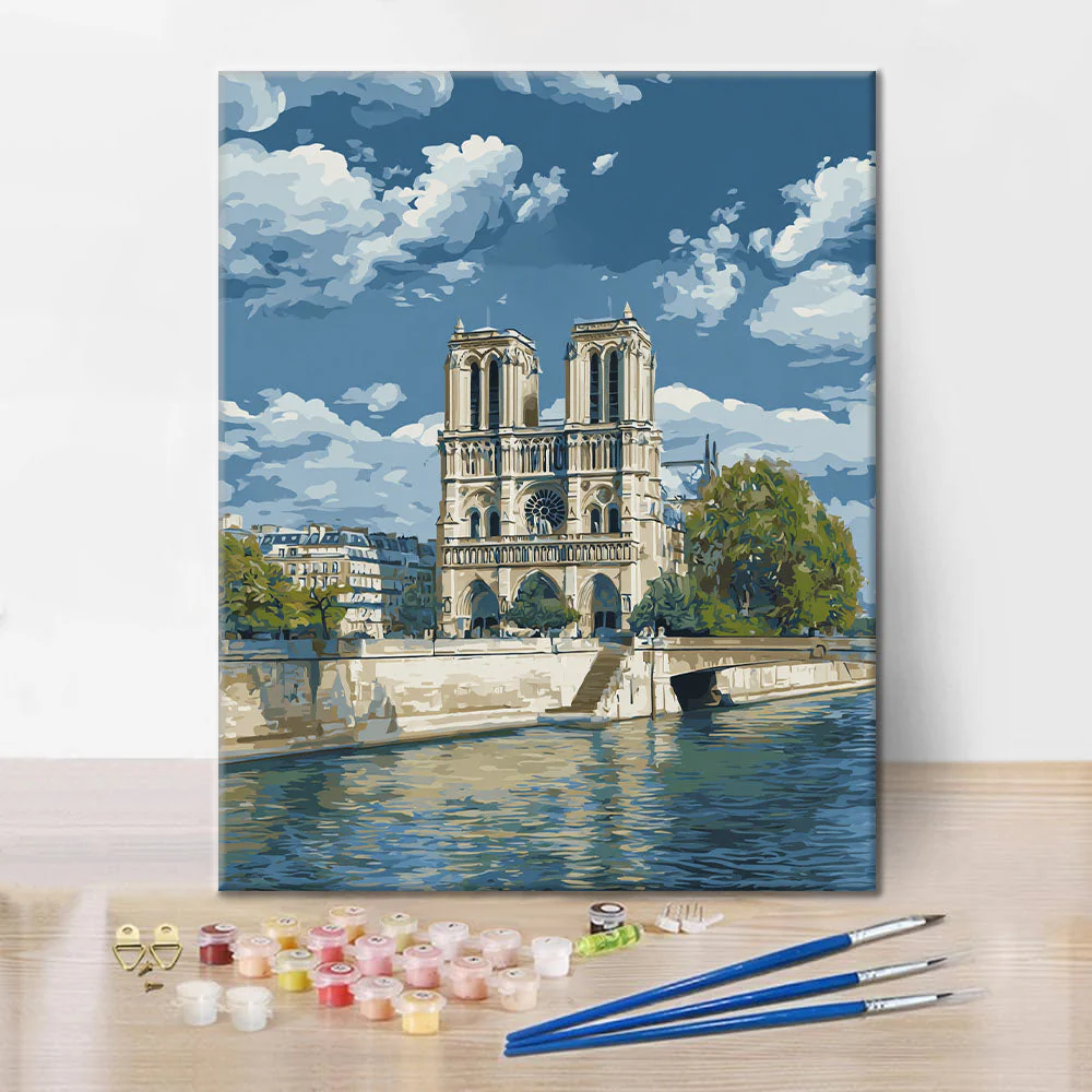 Notre-Dame Cathedral - Paint by Numbers - Image 2