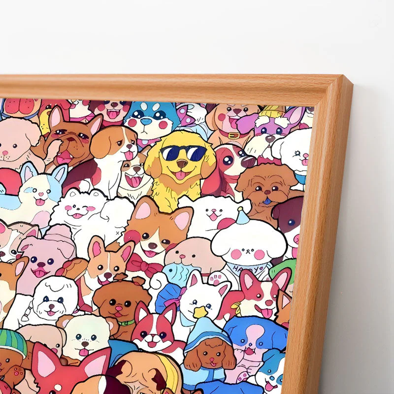 Pet Party - Wooden Coloring Puzzle - Image 4