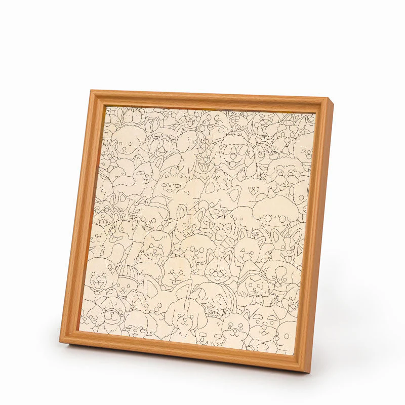 Pet Party - Wooden Coloring Puzzle - Image 8