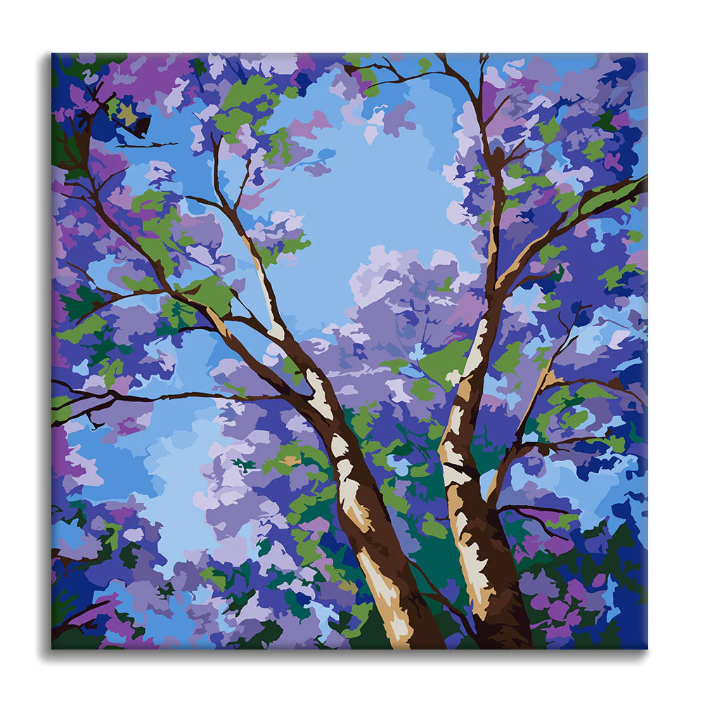 Purple Canopy - Mini Paint by numbers