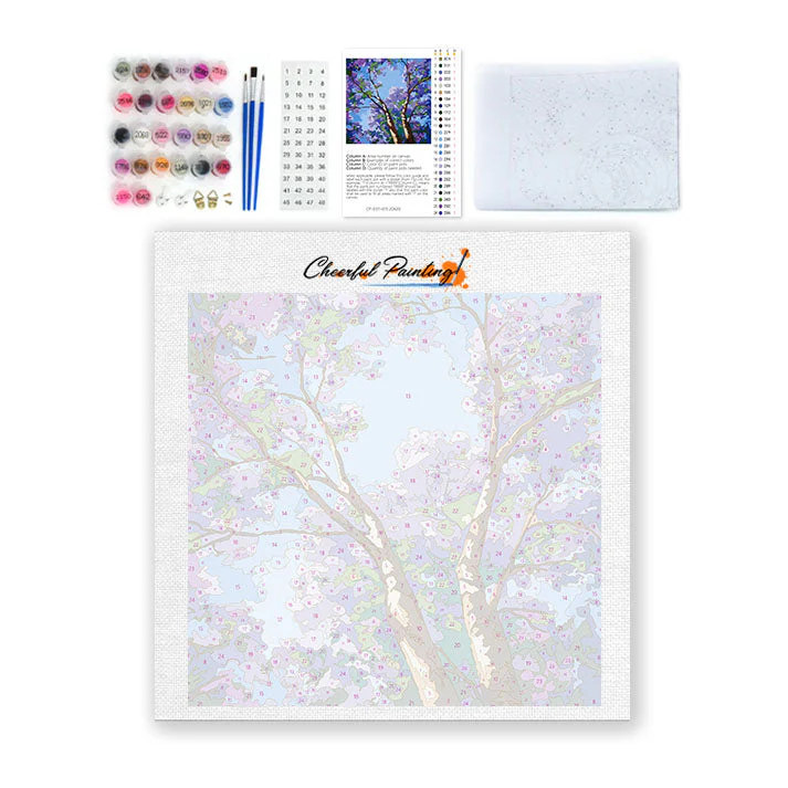 Purple Canopy - Mini Paint by numbers - Image 3