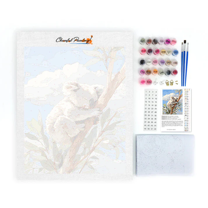 Resting koala - Paint by Numbers - Image 4
