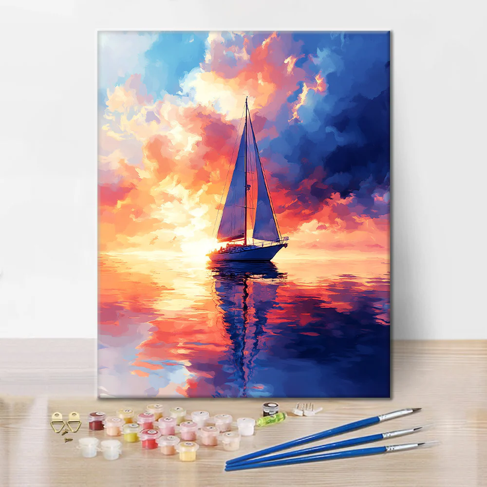 Sailboat - Paint by Numbers - Image 2