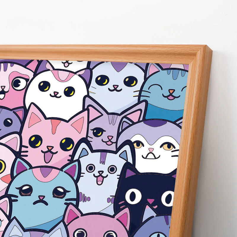 Silly Kitties - Wooden Coloring Puzzle - Image 4