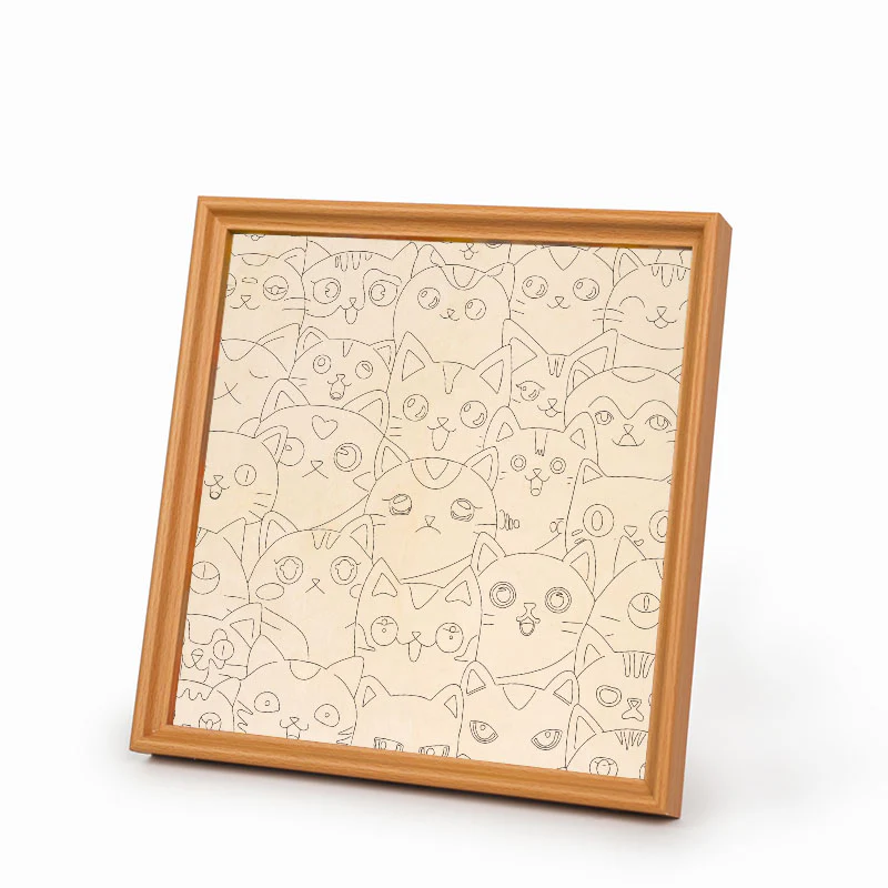 Silly Kitties - Wooden Coloring Puzzle - Image 8
