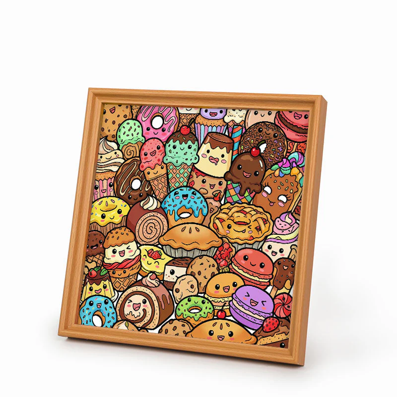 Snack Squad - Wooden Coloring Puzzle - Image 2