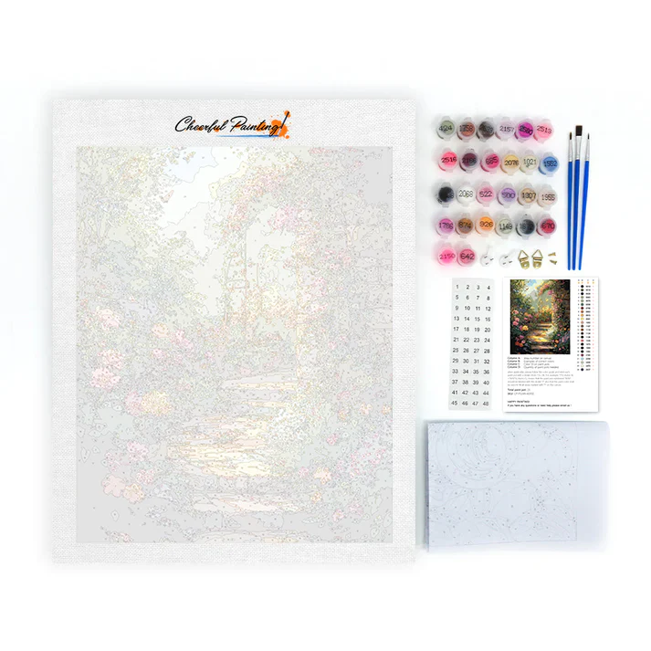 Spring Garden - Paint by Numbers - Image 4