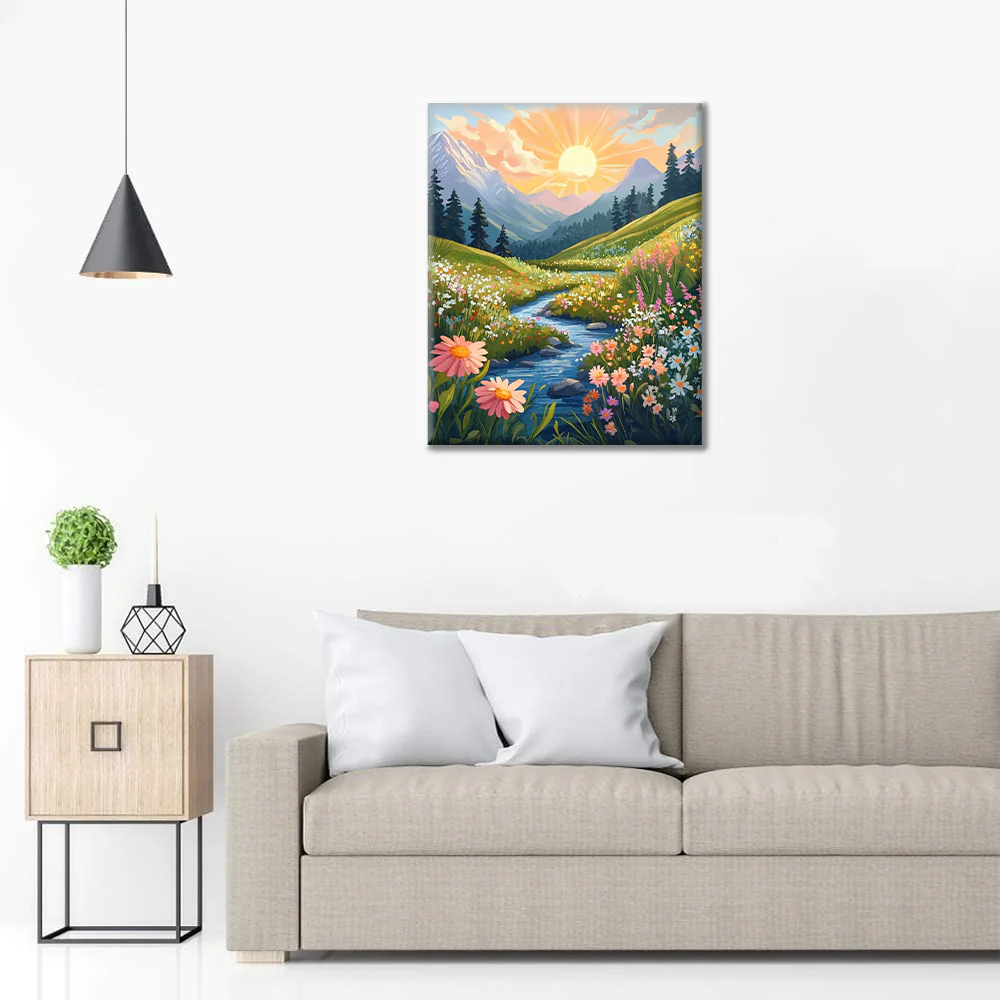 Spring Valley - Paint by Numbers - Image 3