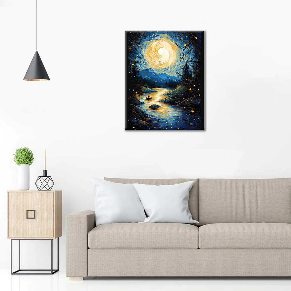 Star and Moonlight - Paint by Numbers - Image 3
