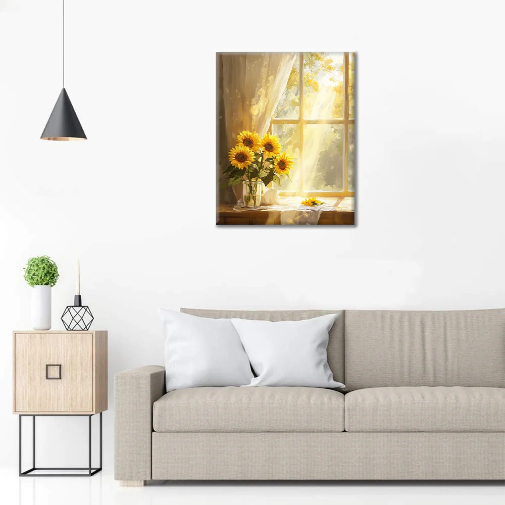 Sunflowers - Paint by Numbers - Image 3