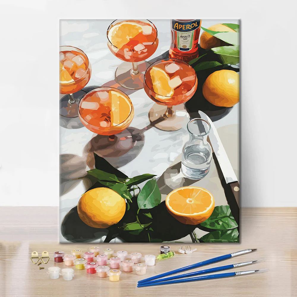 Sunny Drinks - Paint by Numbers - Image 2
