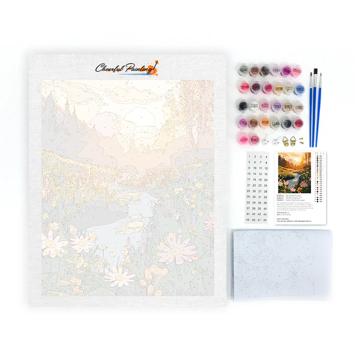 Sunset Valley - Paint by Numbers - Image 4