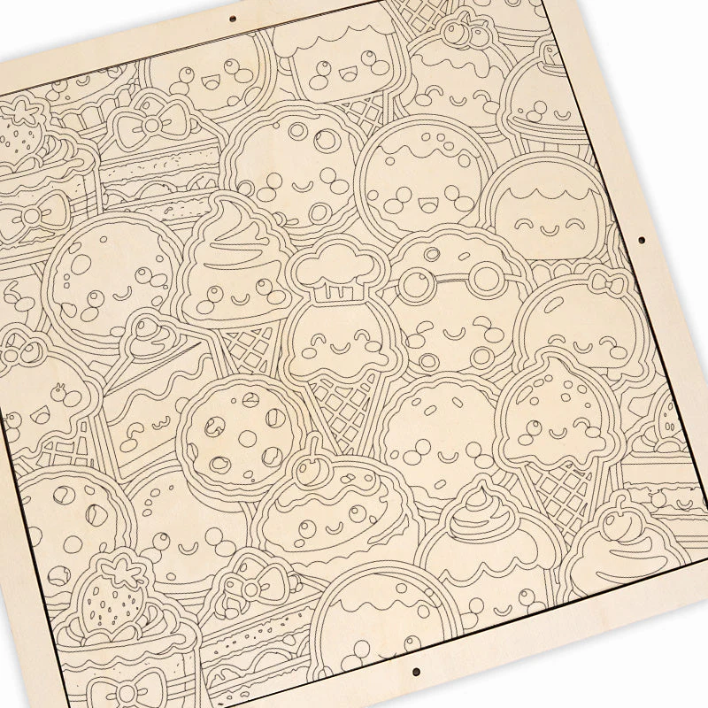 Sweet Treats - Wooden Coloring Puzzle - Image 5