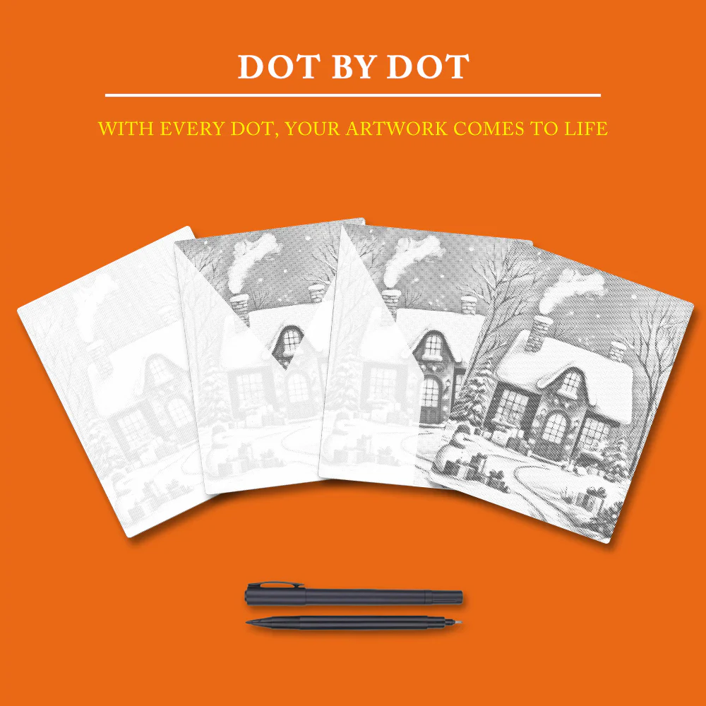The Christmas House - Dot Painting - Image 4