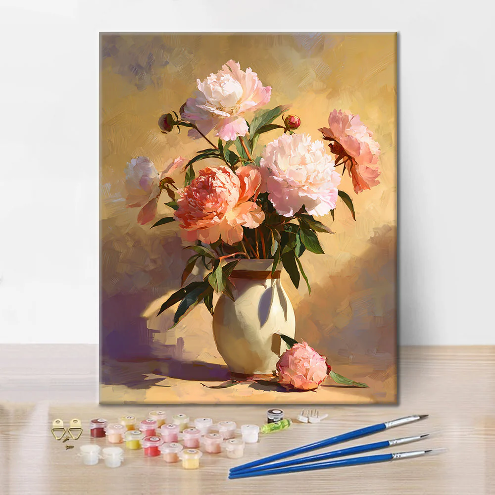 The Peonies - Paint by Numbers - Image 2