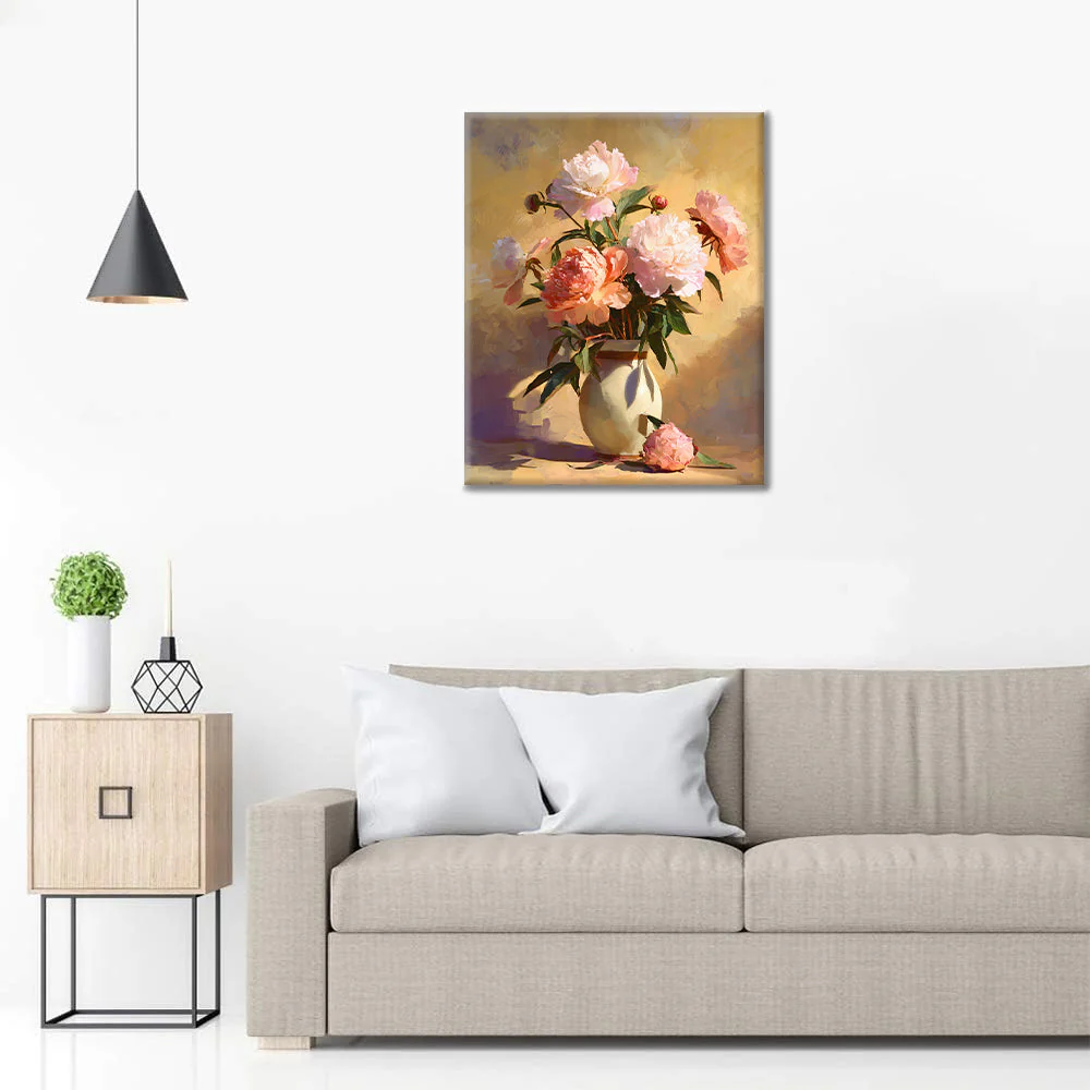 The Peonies - Paint by Numbers - Image 3