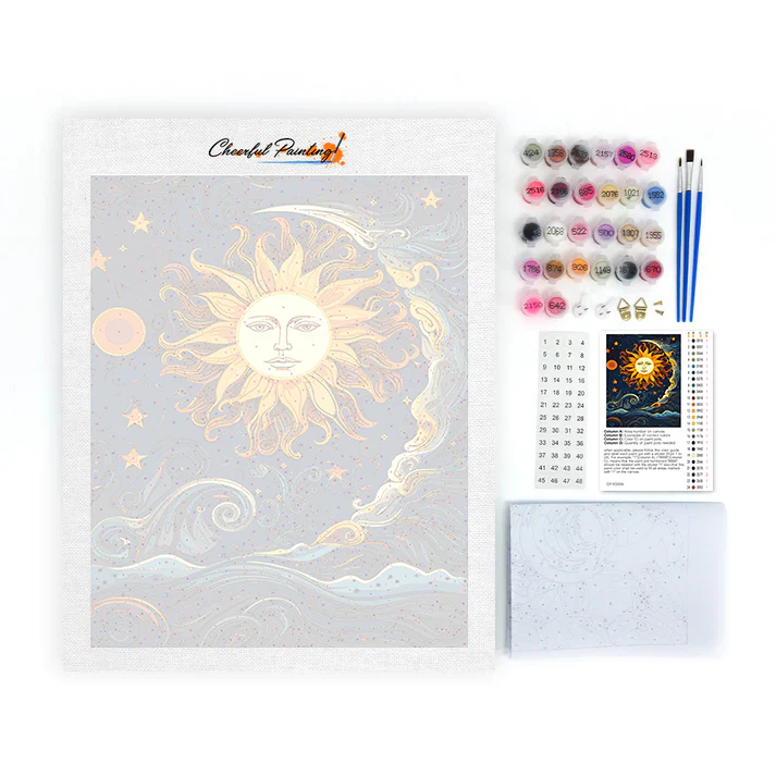 The Sun and Moon Dance Together - Paint by Numbers - Image 4