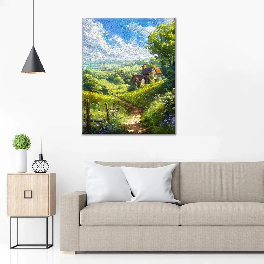 Village Life - Paint by Numbers - Image 3