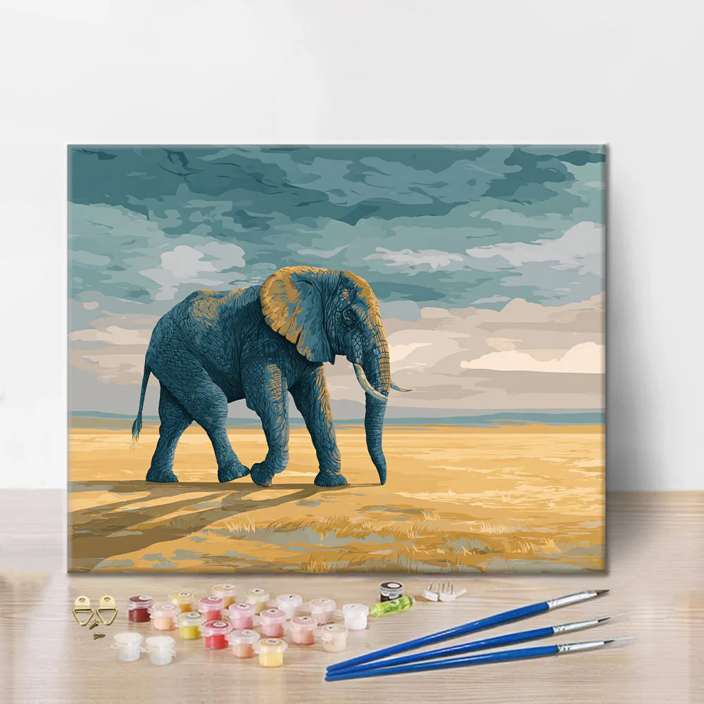 Walking Elephant - Paint by Numbers - Image 2