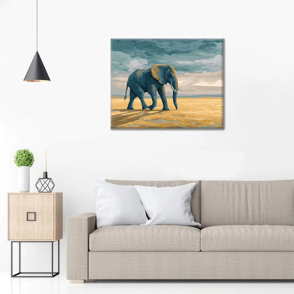 Walking Elephant - Paint by Numbers - Image 3