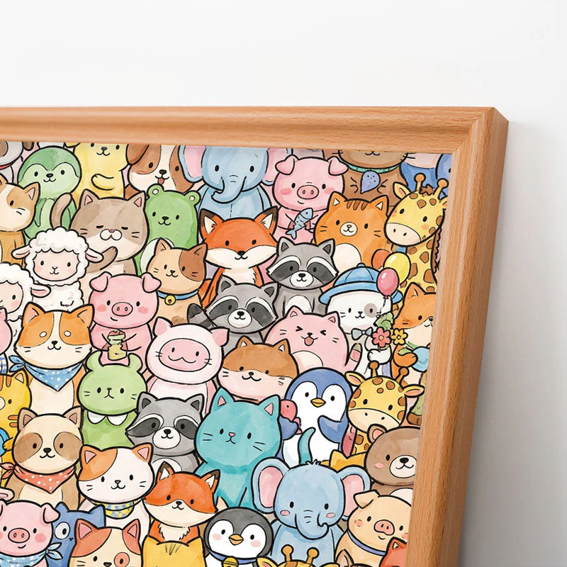 Whimsical Animals - Wooden Coloring Puzzle - Image 4