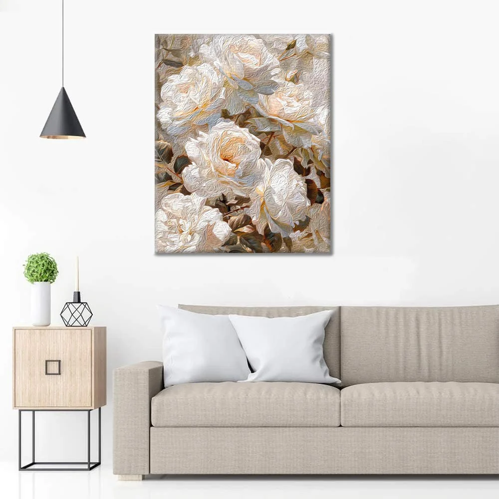 White Rose - Paint by Numbers - Image 3